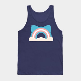 Trans Pride Cat Ear Rainbow Tank Top